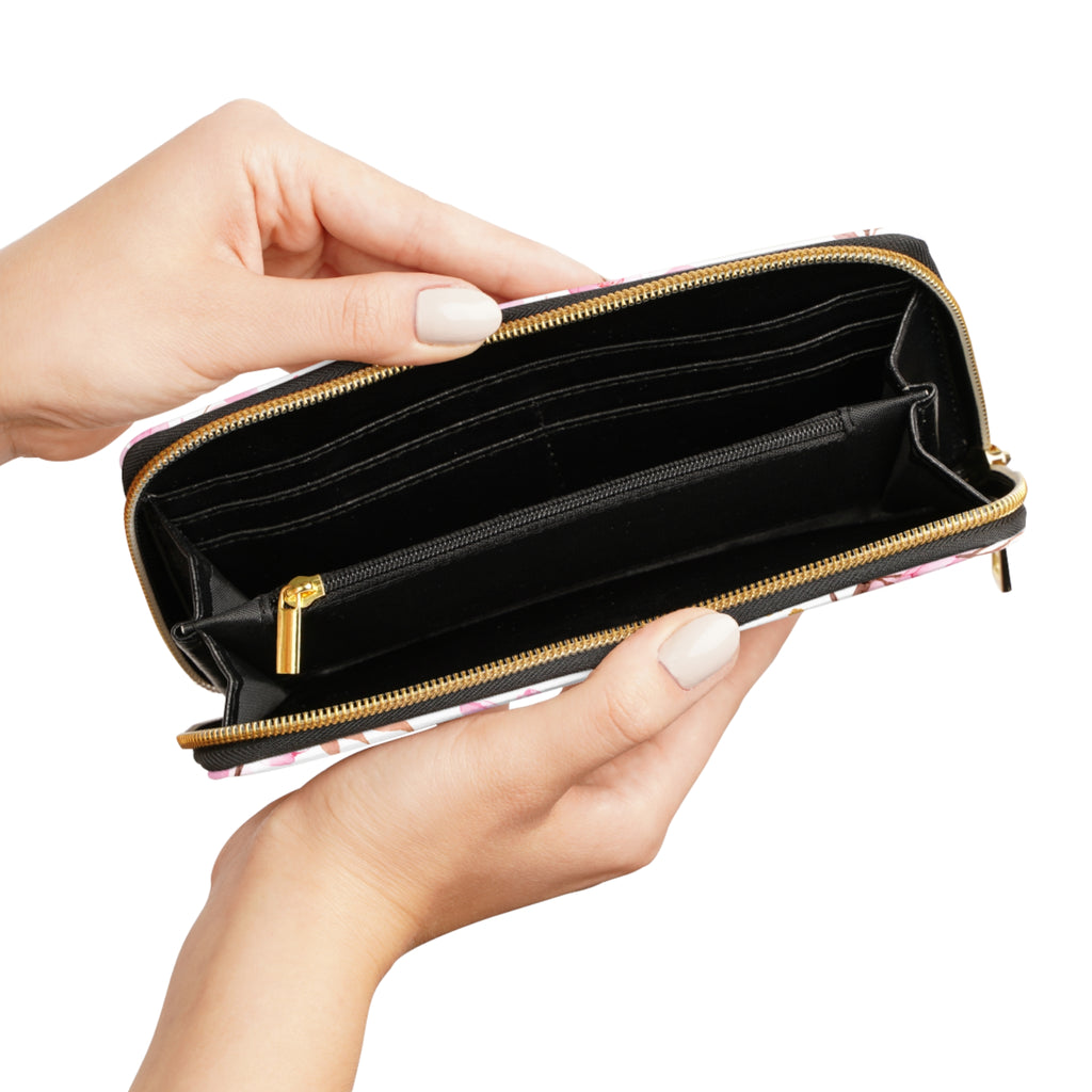 Floral Cherry Blossom Zipper Wallet