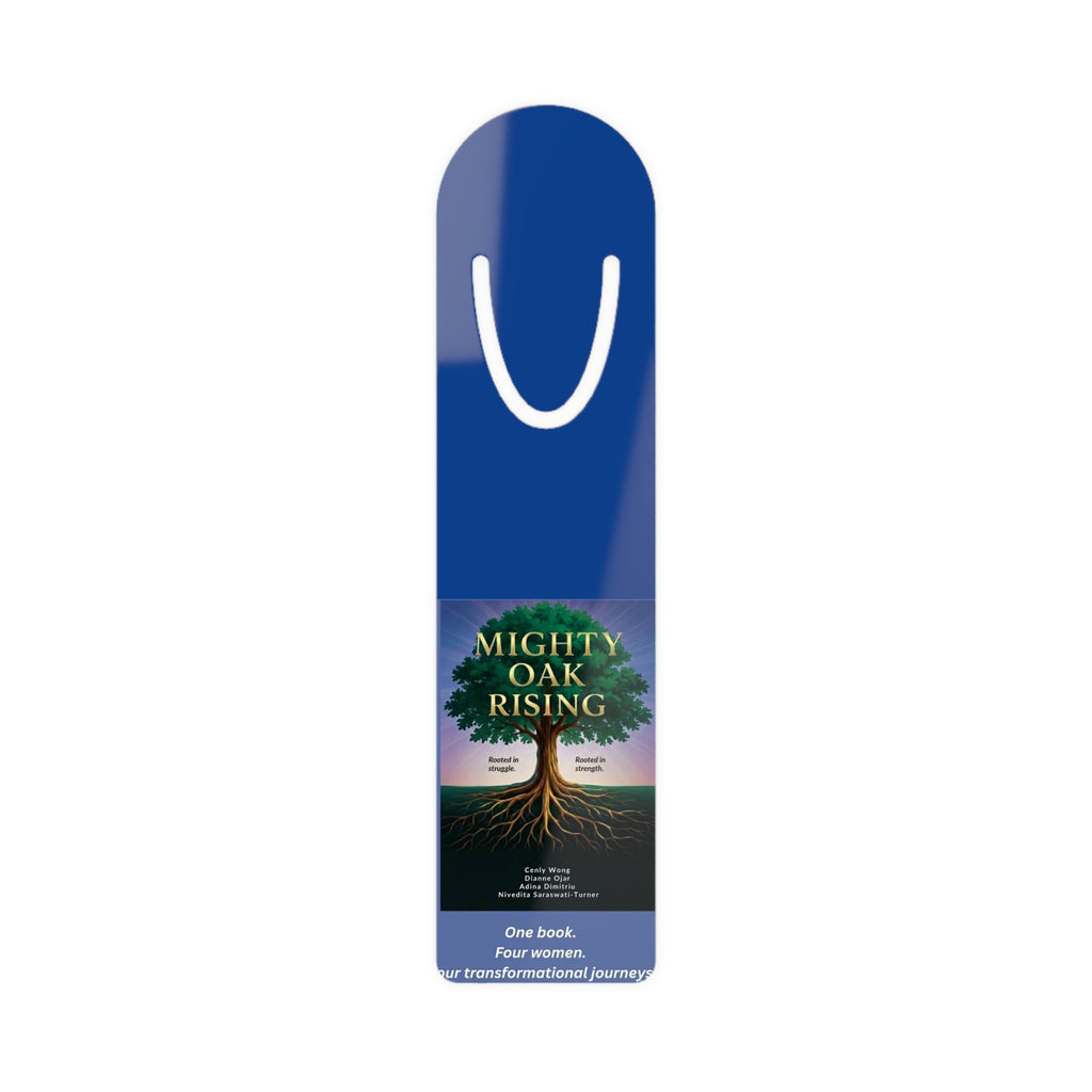 Mighty Oak Rising (MOR) Lesezeichen – QR-Scan-Lesezeichen aus Metall