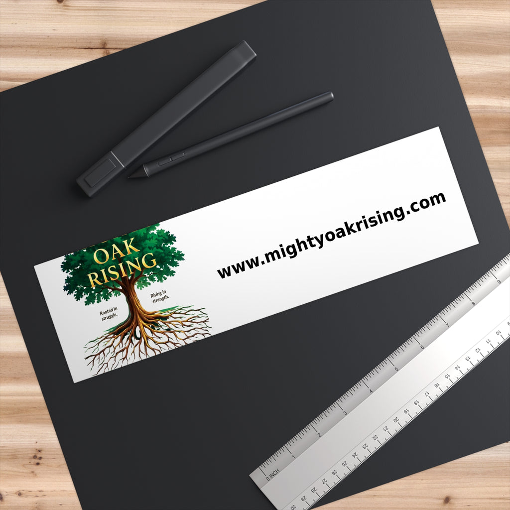 Mighty Oak Rising Logo Bumper Sticker