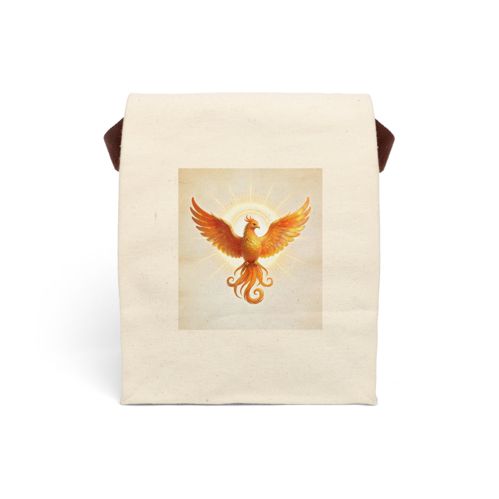 Phoenix Canvas Lunch Bag with Strap — Reusable Insulated Tote