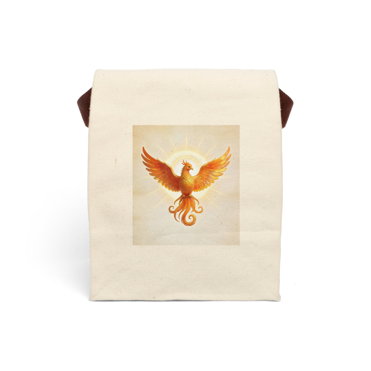 Phoenix Canvas Lunch Bag with Strap — Reusable Insulated Tote