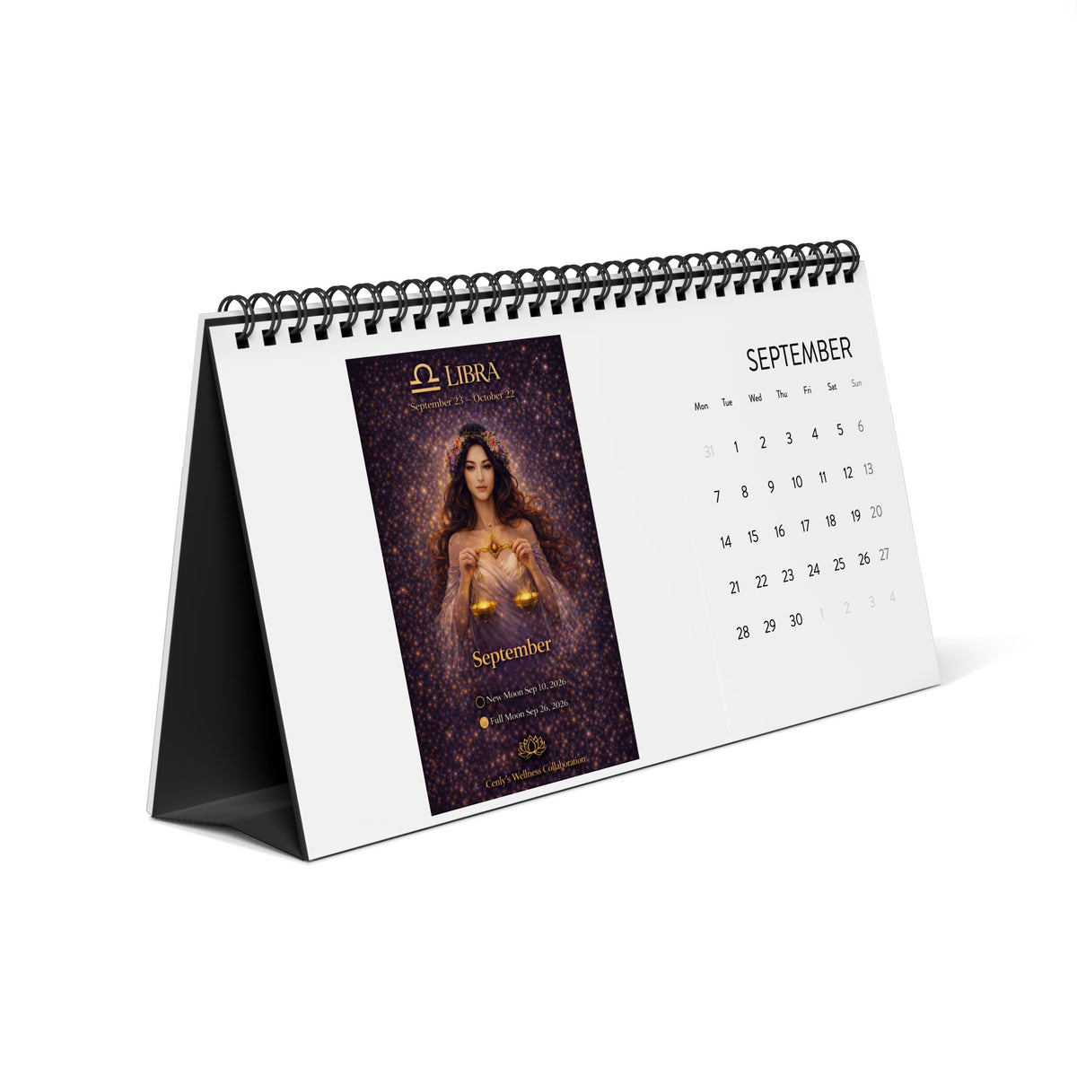 Crimson Horse 2026 Desk Calendar