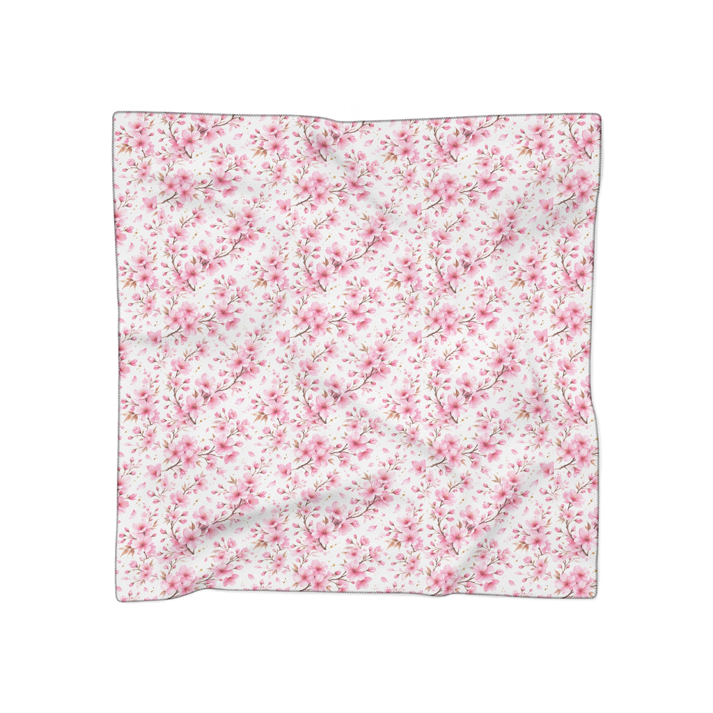 Sakura Poly Scarf – Floral Lightweight Spring Scarf