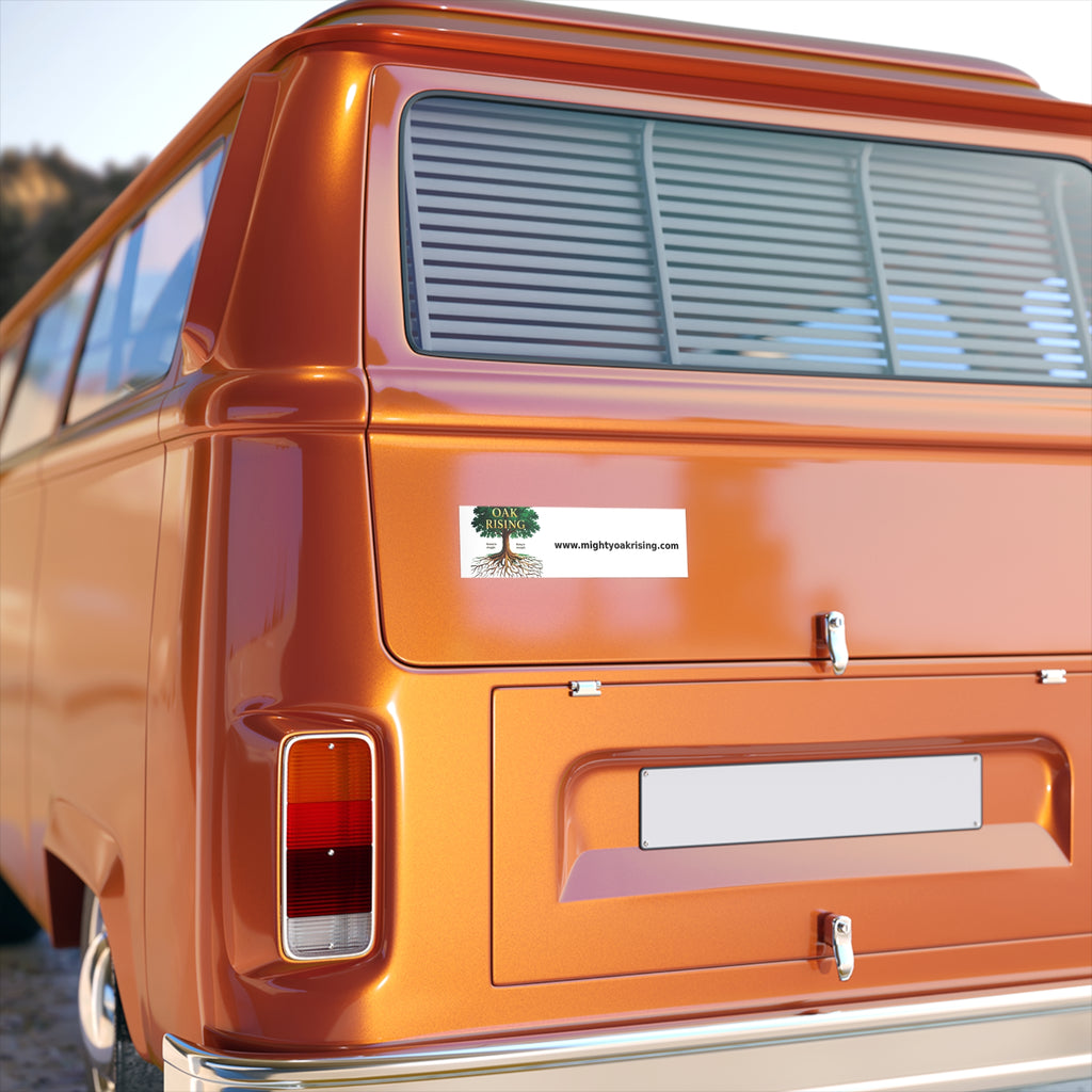 Mighty Oak Rising Logo Bumper Sticker