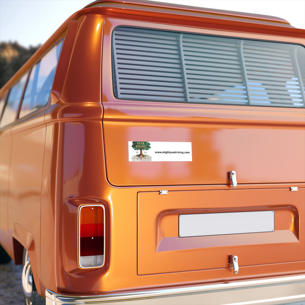 Mighty Oak Rising Logo Bumper Sticker