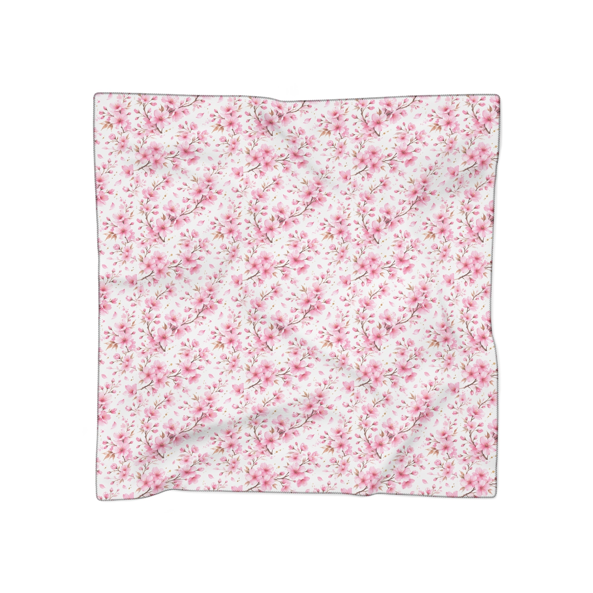 Sakura Poly Scarf – Floral Lightweight Spring Scarf