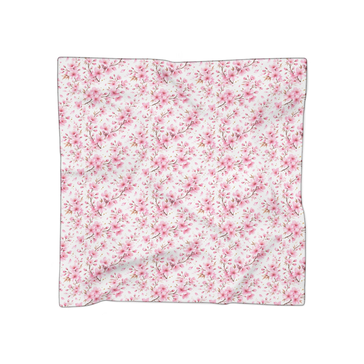 Sakura Poly Scarf – Floral Lightweight Spring Scarf