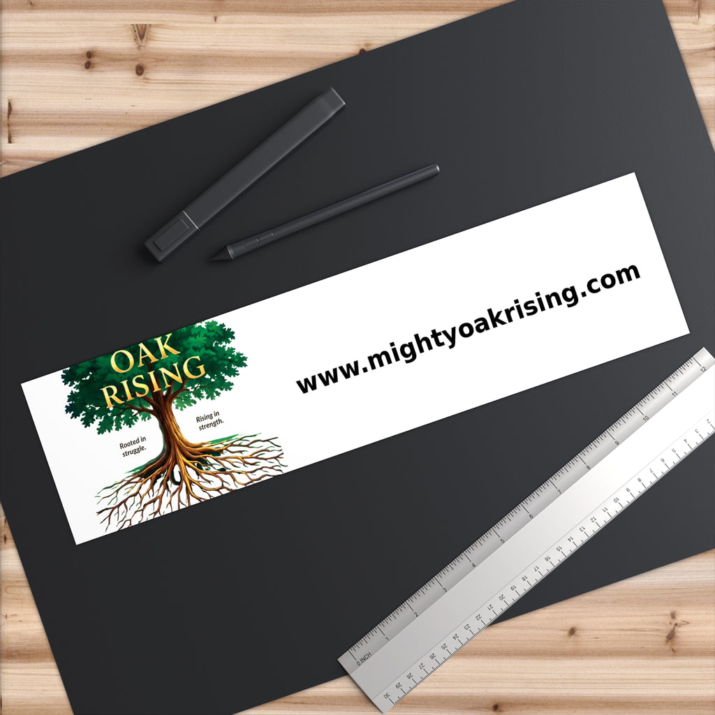 Mighty Oak Rising Logo Bumper Sticker