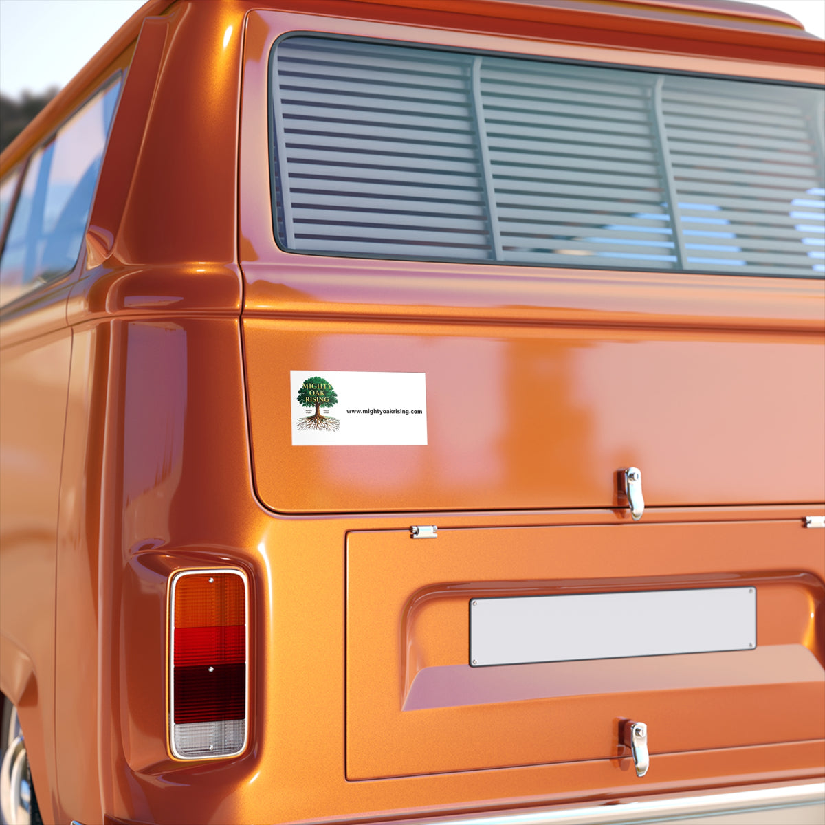 Mighty Oak Rising Logo Bumper Sticker