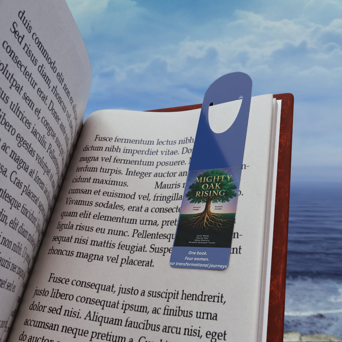 Mighty Oak Risng (MOR) Bookmark — QR-Scan Metal Bookmark
