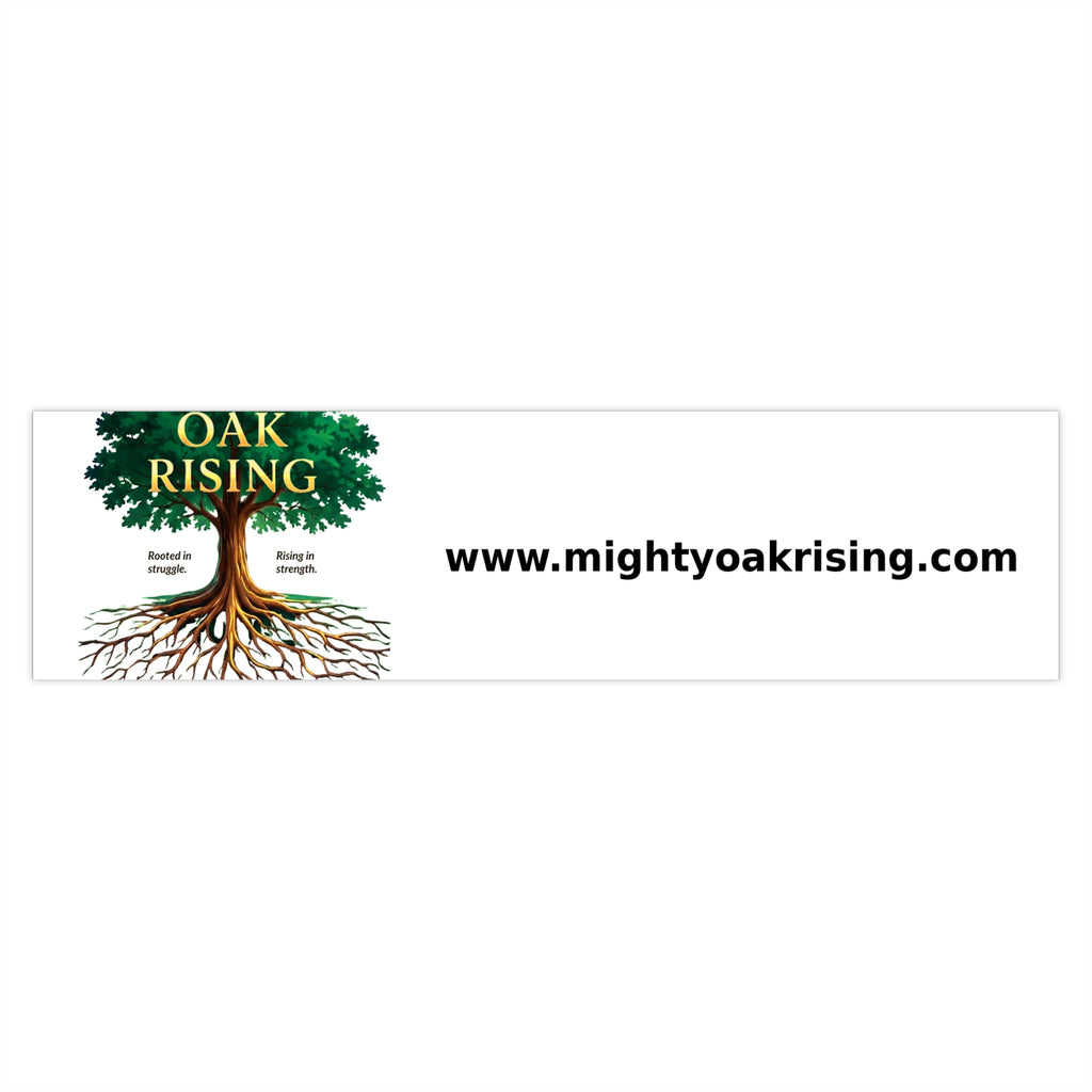 Mighty Oak Rising Logo Bumper Sticker