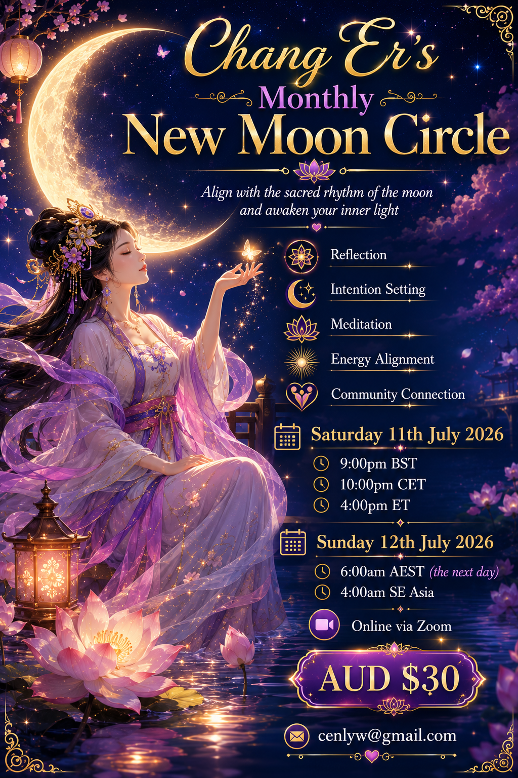 July Chang Er's New Moon Circle