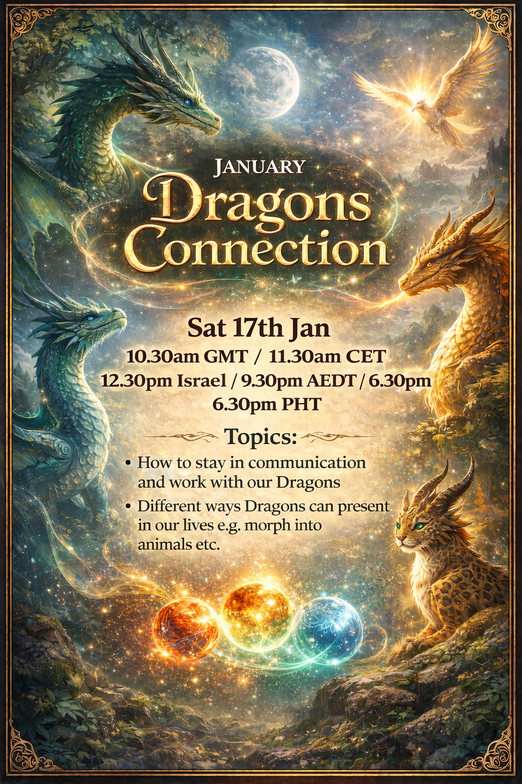 Dragons Connection gathering for January 2026